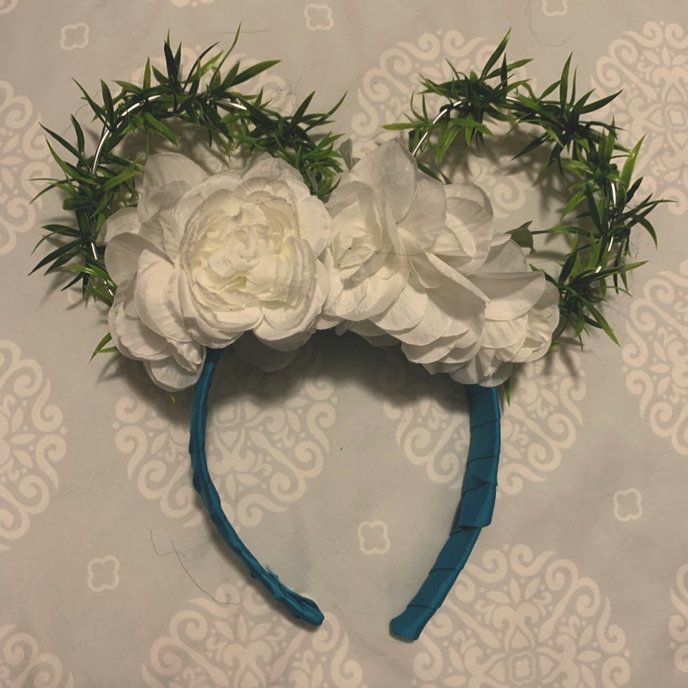 Custom made floral Minnie ears